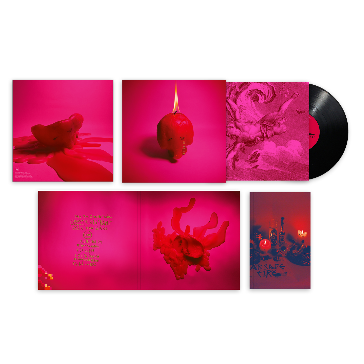 Arcade Fire - Pink Elephant (Standard Black LP 1 disc, includes 64 page booklet)
